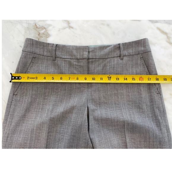 ELIE TAHARI GRAY PLAID TROUSERS SIZE US 4